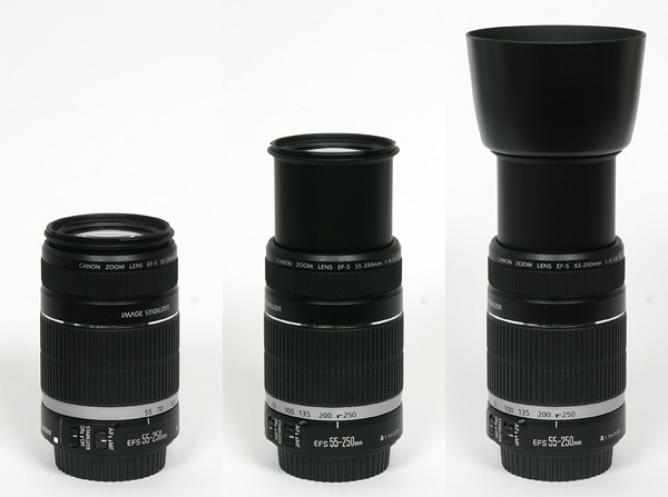 業務用卸値 10月23日限定 Canon EF-S18-55mm & 55-250mm IS レンズ(ズーム)
