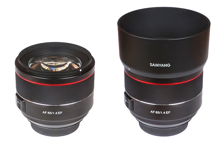 Black Samyang 85mm F1.4 High Speed Auto Focus Lens for Canon EF Mount SYIO85AF-C 