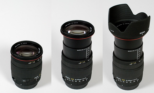 Sigma 18-200mm f/3.5-6.3 Lente DC Canon EF-S